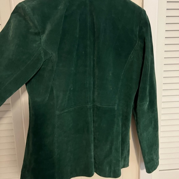 Amazing green real suede jacket - Picture 4 of 4